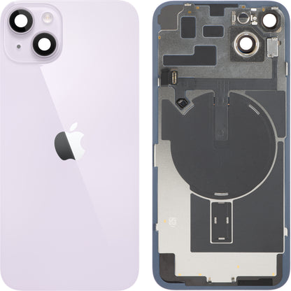 Batterideksel Apple iPhone 14 Plus, Med Midtramme, Fullstendige Deler, Lilla, Bytte