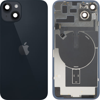 Batterideksel Apple iPhone 14 Plus, Med Midtre Hus, Full Deler, Svart (Midnight), Bytte