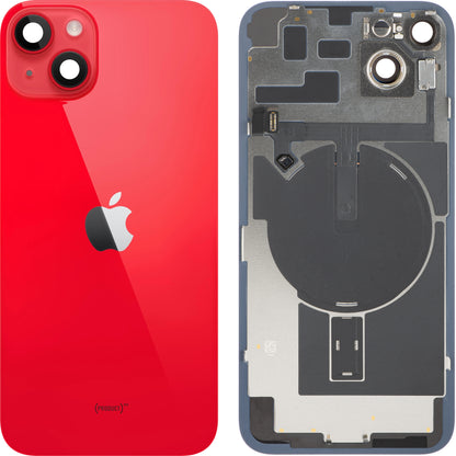 Batterideksel Apple iPhone 14 Plus, Med Midtramme, Fullstendige Deler, Rød, Bytte