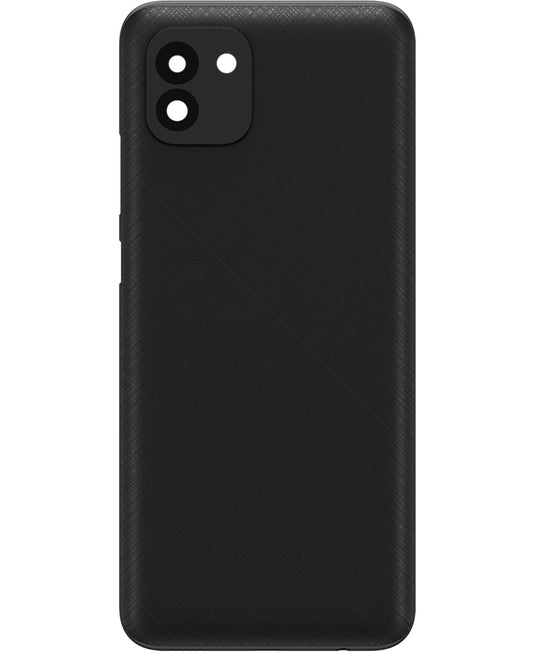 Batterideksel kompatibelt med Samsung Galaxy A03 A035, Versjon F, Svart