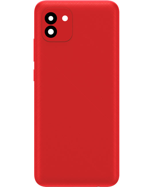 Batterideksel kompatibelt med Samsung Galaxy A03 A035, Versjon F, Rød