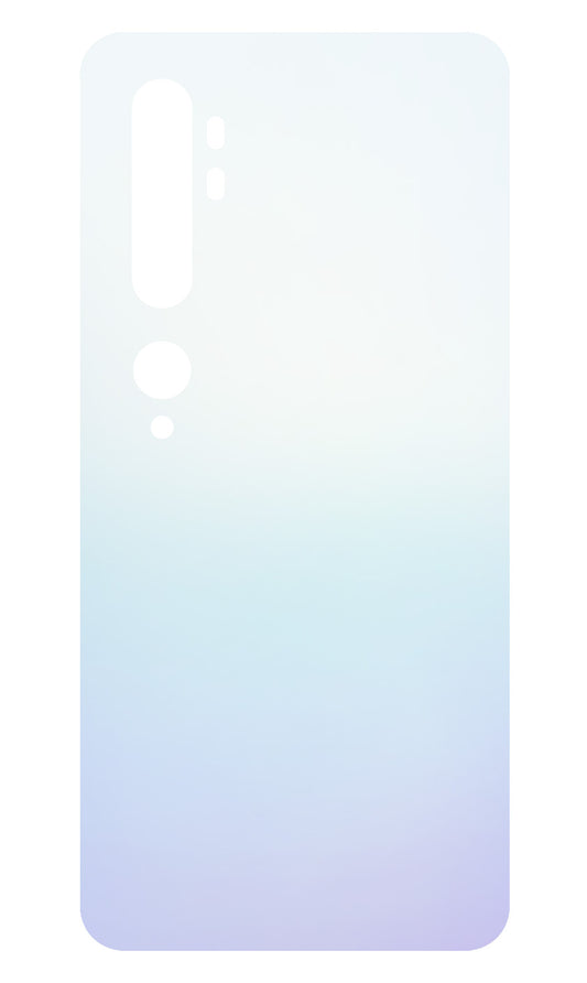 Batterideksel kompatibelt med Xiaomi Mi Note 10, hvit