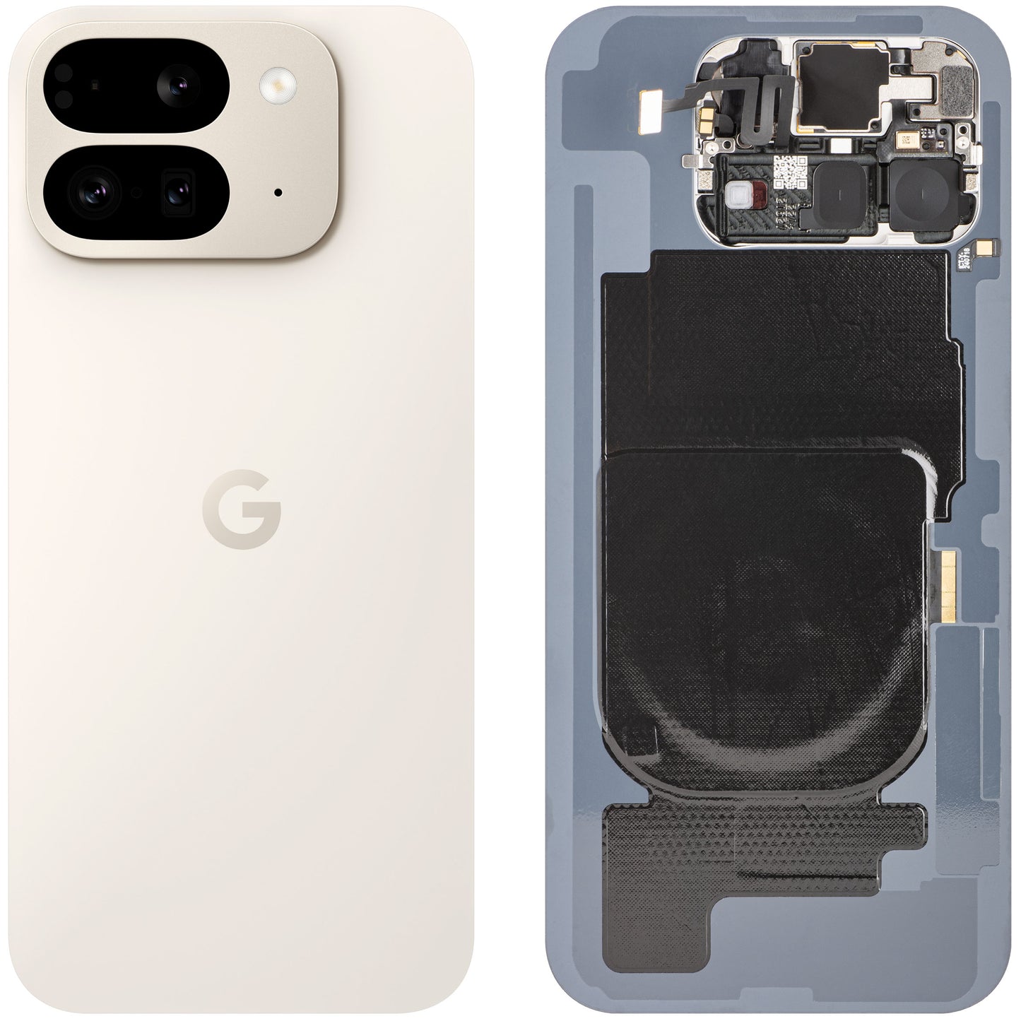 Batterideksel Google Pixel 9 Pro Fold, Beige (Porcelain), Service Pack G949-00908-00