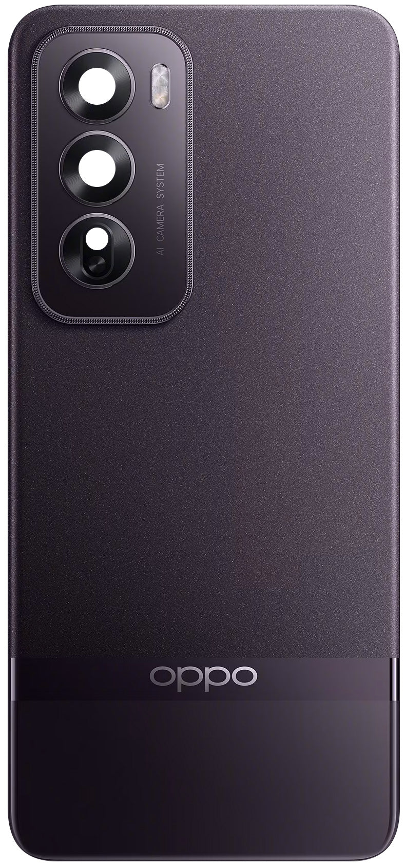 Batterideksel Oppo Reno12 Pro, Svart (Space Brown), Service Pack 621033000286