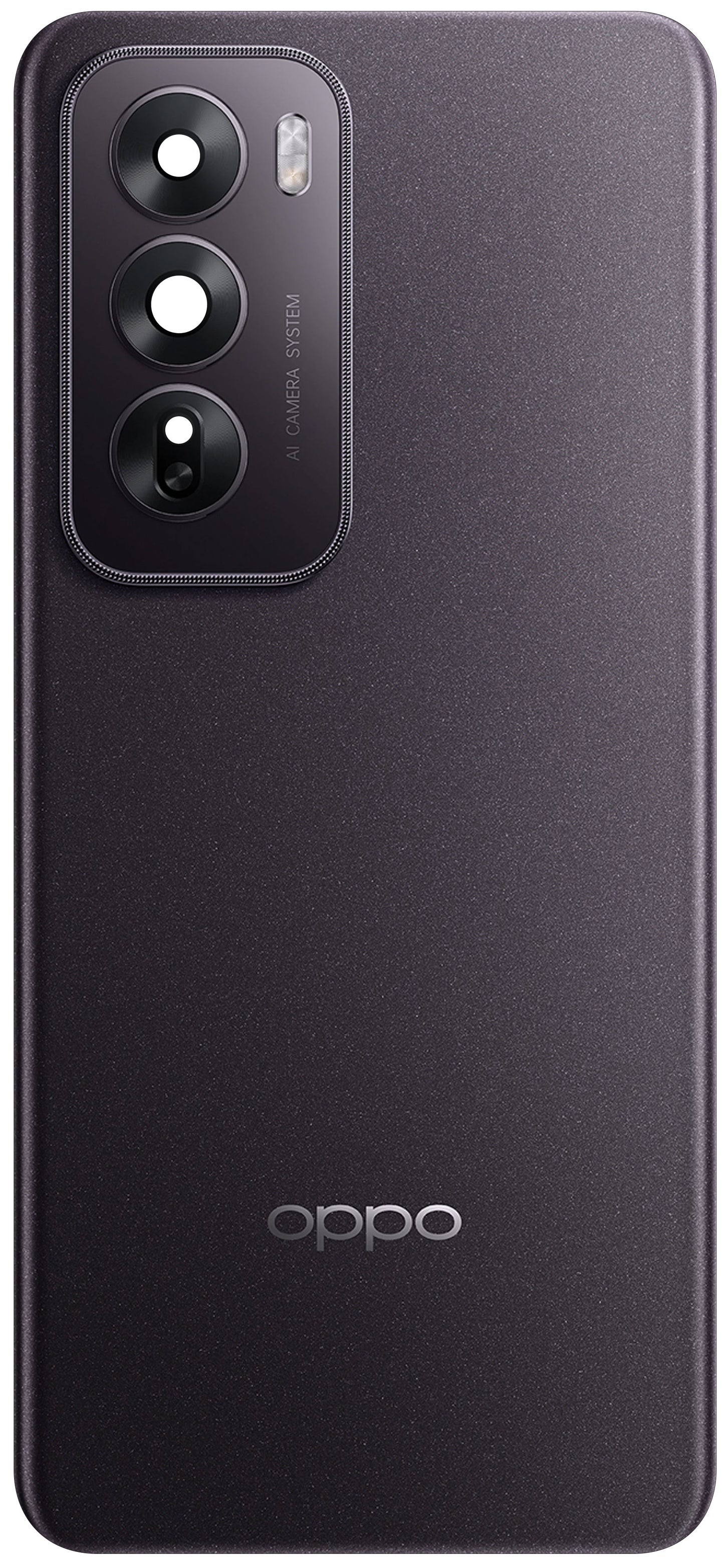 Batterideksel Oppo Reno12, Svart (Matte Brown), Service Pack 621033000315