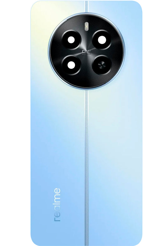 Batterideksel Realme 12 4G, Blå (Skyline Silver), Servicepakke 621033000305
