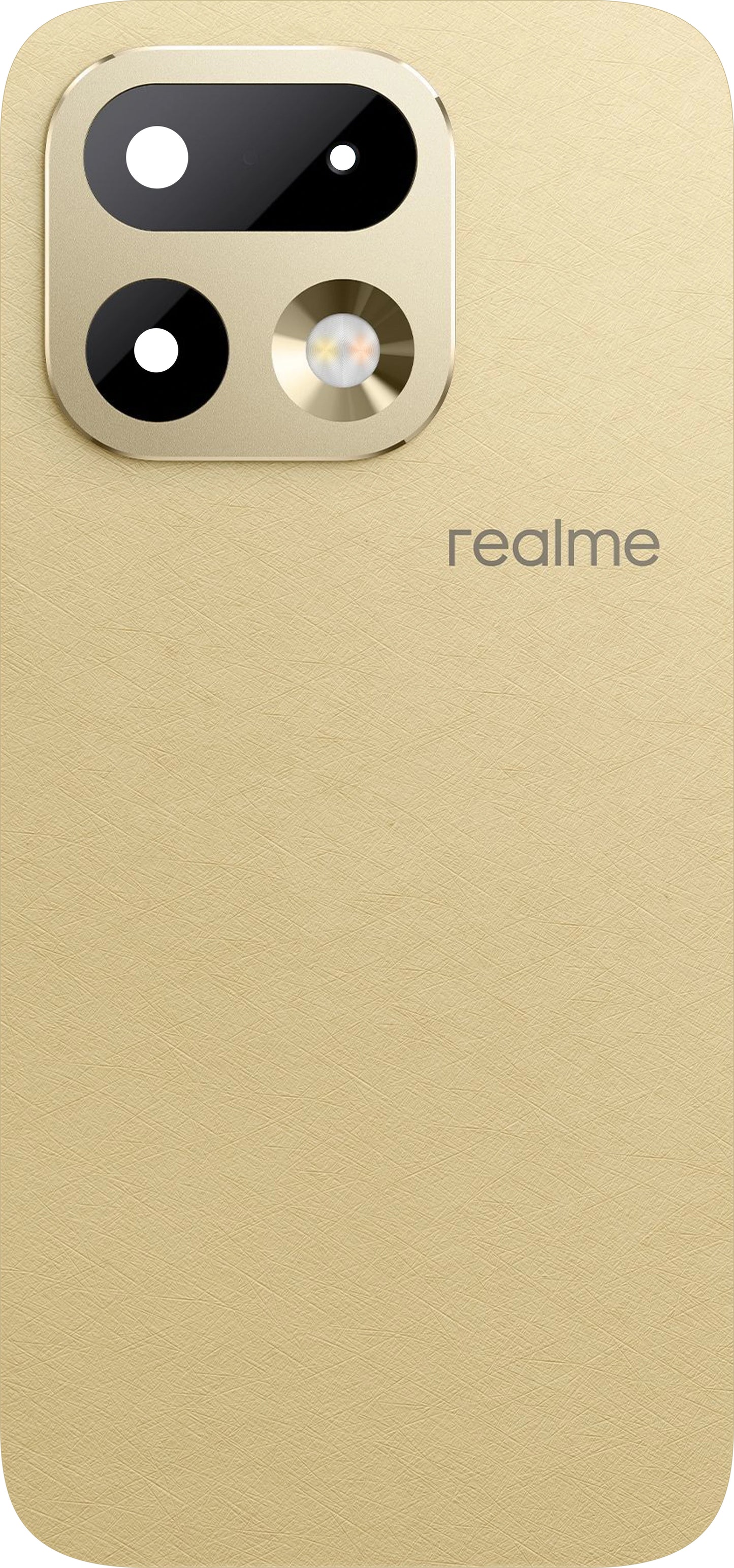 Batterideksel Realme 16 Pro, Gull, Service Pack 621033000927