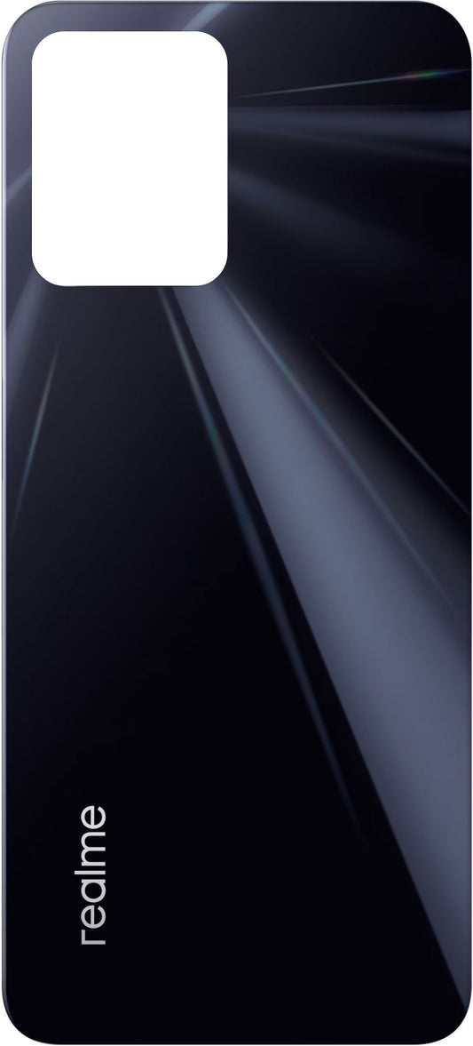 Batterideksel Realme C35, Svart (Glowing Black), Servicepakke 4710671