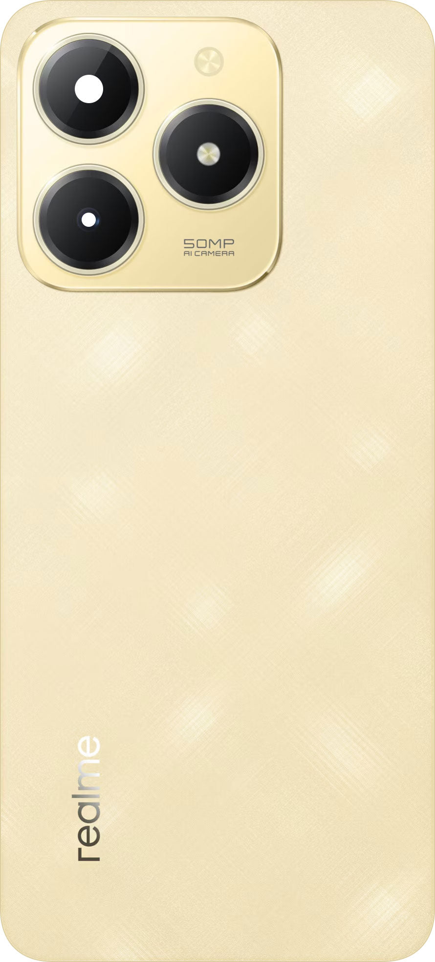 Batterideksel Realme C61, Gull (Sparkle Gold), Service Pack 621033000307
