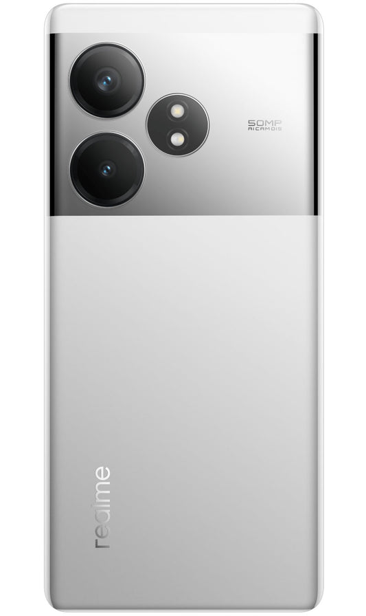 Batterideksel Realme GT 6T, Sølv (Fluid Silver), Servicepakke 621033000296