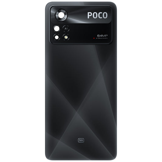 Batterideksel Xiaomi Poco X4 Pro 5G, Svart (Laser Black), Service Pack 5600050K6P00