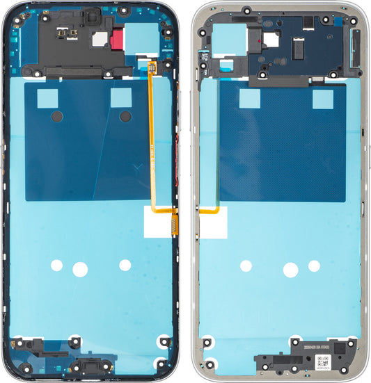 Midtre deksel Honor 600 Smart, hvit (Meteor Silver), Service Pack 9707ADNS