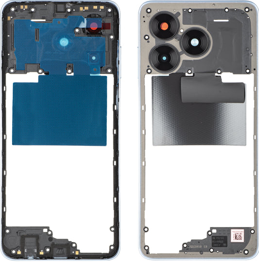 Midtre deksel Honor X5c Plus, Blå, Servicepakke 9707ACJE