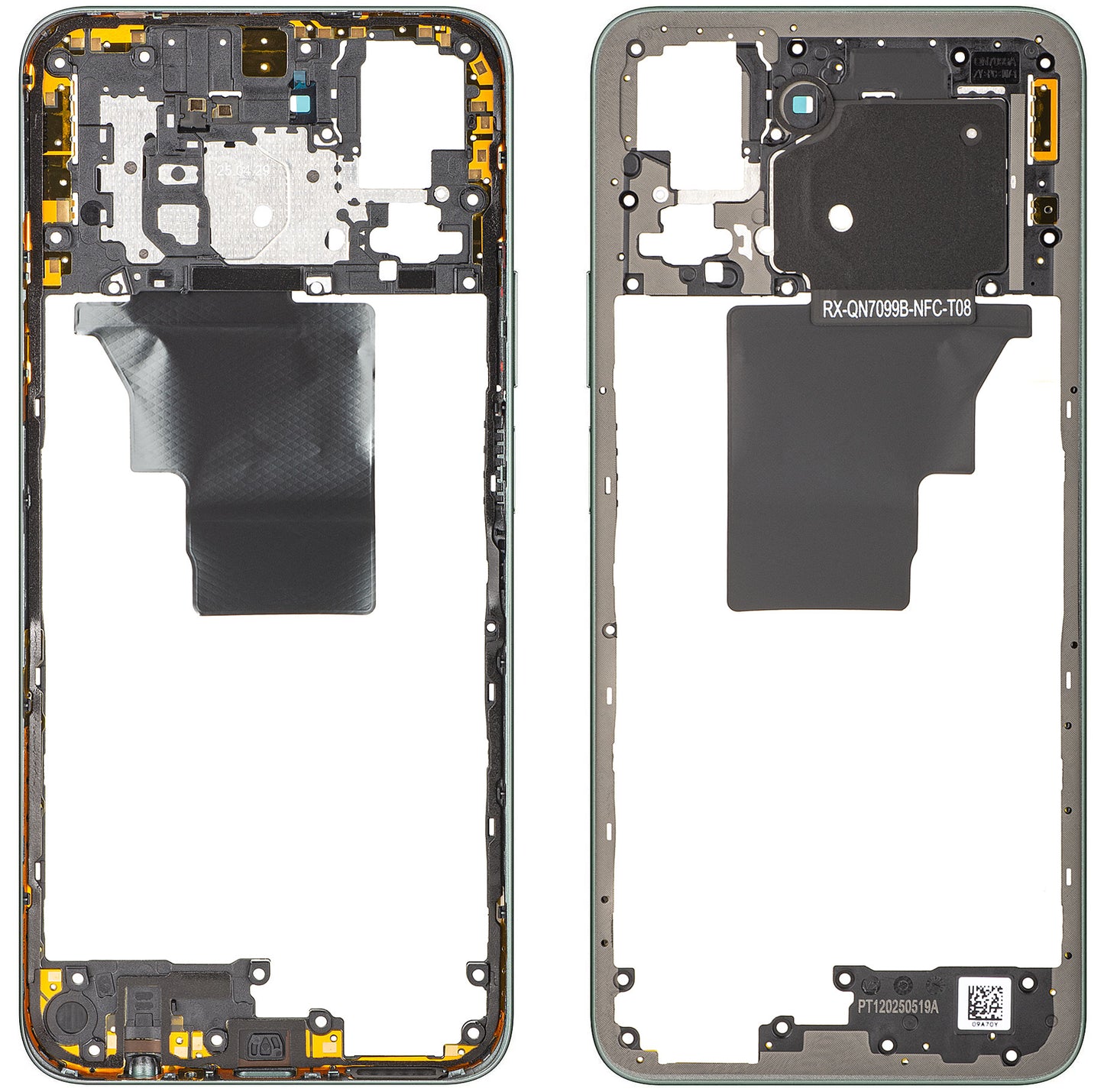 Mellomdeksel Honor X7c 5G / 200 Smart, Grønn (Forest Green), Service Pack 9707ABNB