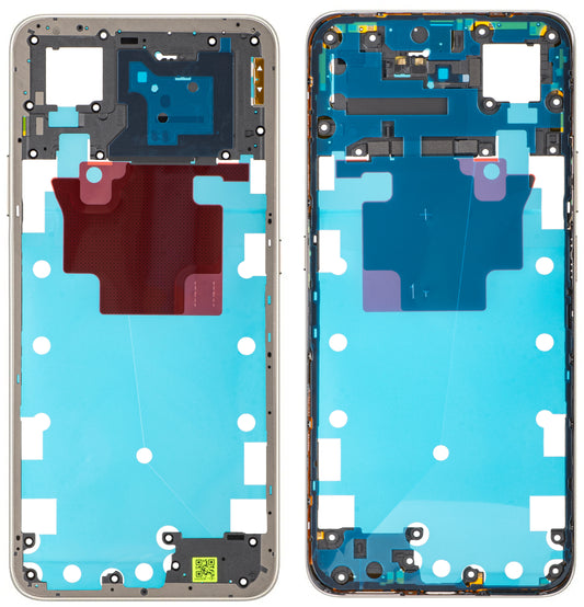 Midtre deksel Honor X7d 5G, Gull (Desert Gold), Service Pack 9707ACDS