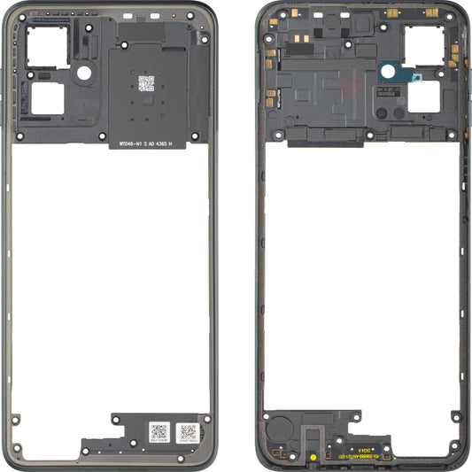 Midtre deksel Motorola Moto G55, Grå (Forest Grey), Service Pack 5S58C28444