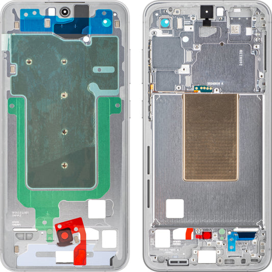 Midtre deksel Samsung Galaxy S24 FE S721, Sølv, Service Pack GH82-35851B