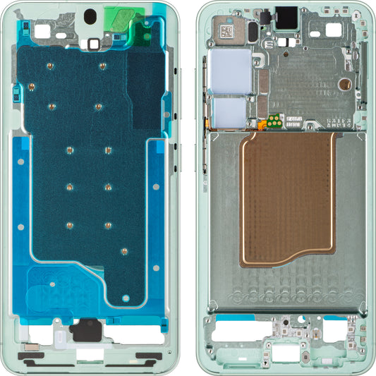 Midtre deksel Samsung Galaxy S25 S931, Grønn (Mint), Service Pack GH82-36328B