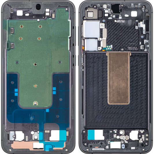 Midtre deksel Samsung Galaxy S23+ S916, Svart (Phantom Black), Service Pack GH96-15838A