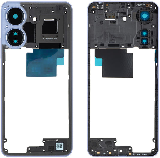 Carcasa Mijloc Xiaomi Poco C65, Lilla, Service Pack 560003C3UP00