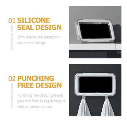 Veggkasse med Berøringsmembran Techsuit LC-888 for Telefon, Vanntett, Grå