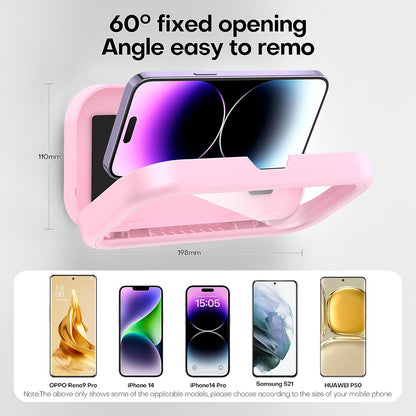 Veggdeksel med Berøringsmembran Techsuit LC-999 for Telefon, Vanntett, Rosa