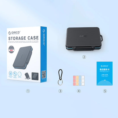 Orico PHCD-3 Beskyttelsesetui for SD / microSD minnekort, Svart