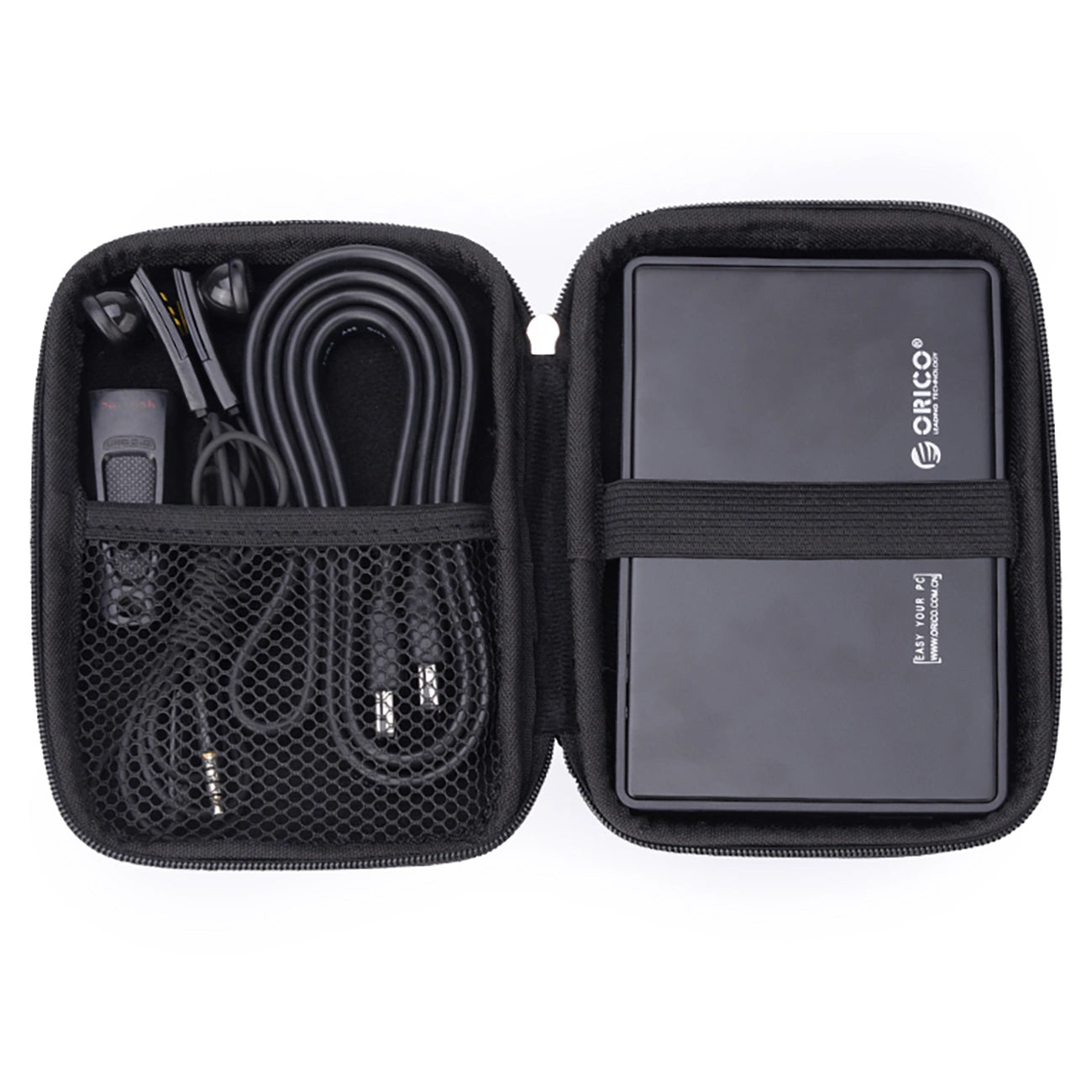 Orico PHD-25 Beskyttelsesetui for HDD / SSD 2,5 tommer, Svart