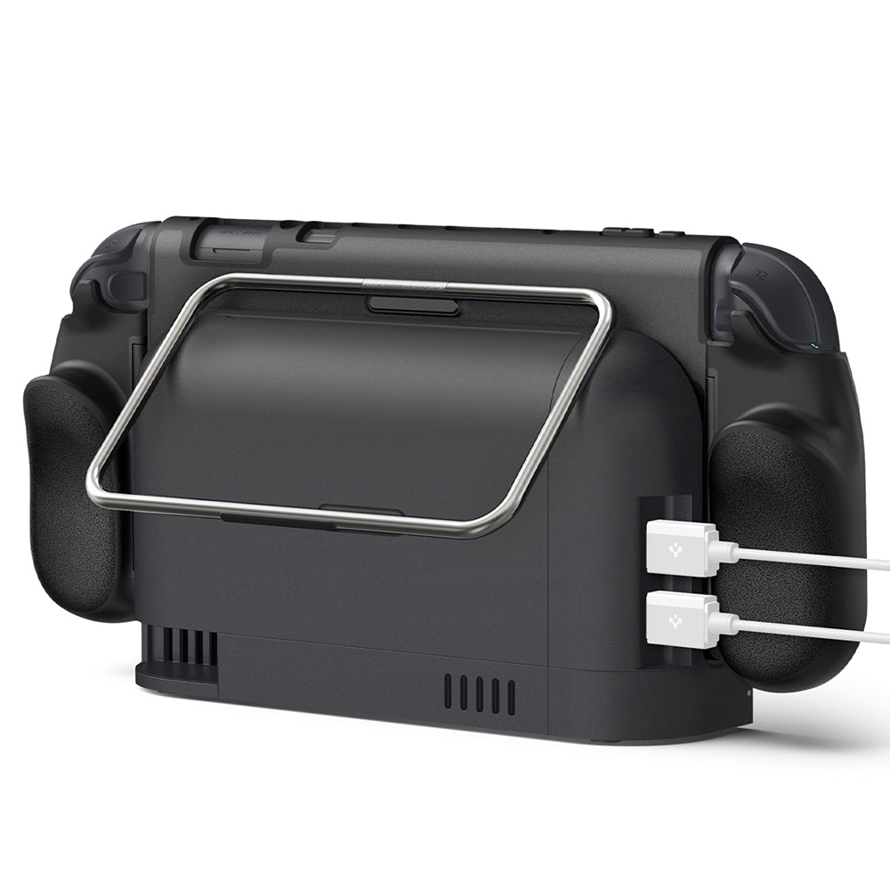 Spigen Dual Grip Pro beskyttelsesdeksel for Nintendo Switch 2, Svart ACS10196