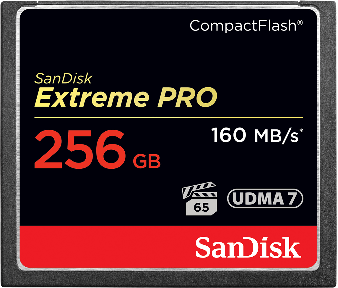 CompactFlash-minnekort SanDisk Extreme Pro, 256Gb, UDMA 7 SDCFXPS-256G-X46
