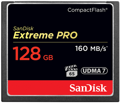 CompactFlash Minnekort SanDisk Extreme Pro, 128Gb, UDMA 7 SDCFXPS-128G-X46
