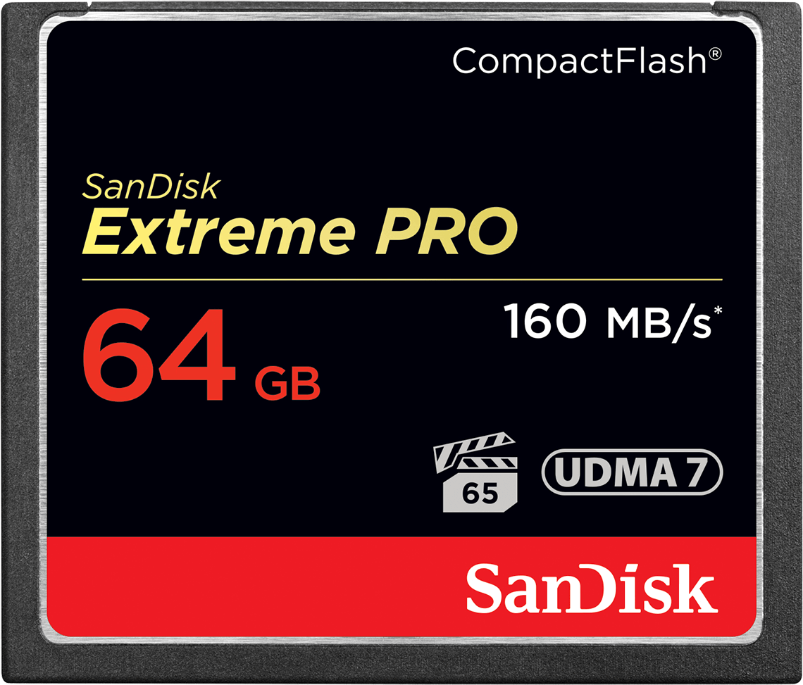 CompactFlash-minnekort SanDisk Extreme Pro, 64GB, UDMA 7 SDCFXPS-064G-X46
