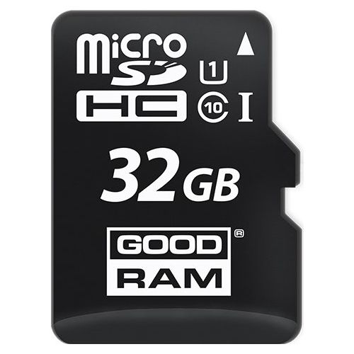 GoodRam microSDHC-minnekort, 32GB, Klasse 10 / UHS-1 U1, med adapter