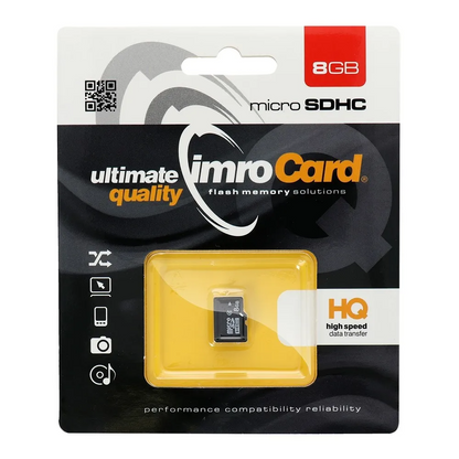 Imro microSDHC minnekort, 8GB, Klasse 4