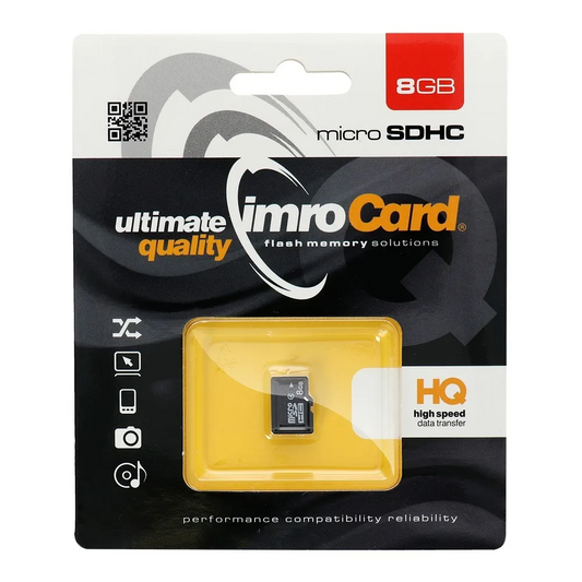 Imro microSDHC minnekort, 8GB, Klasse 4