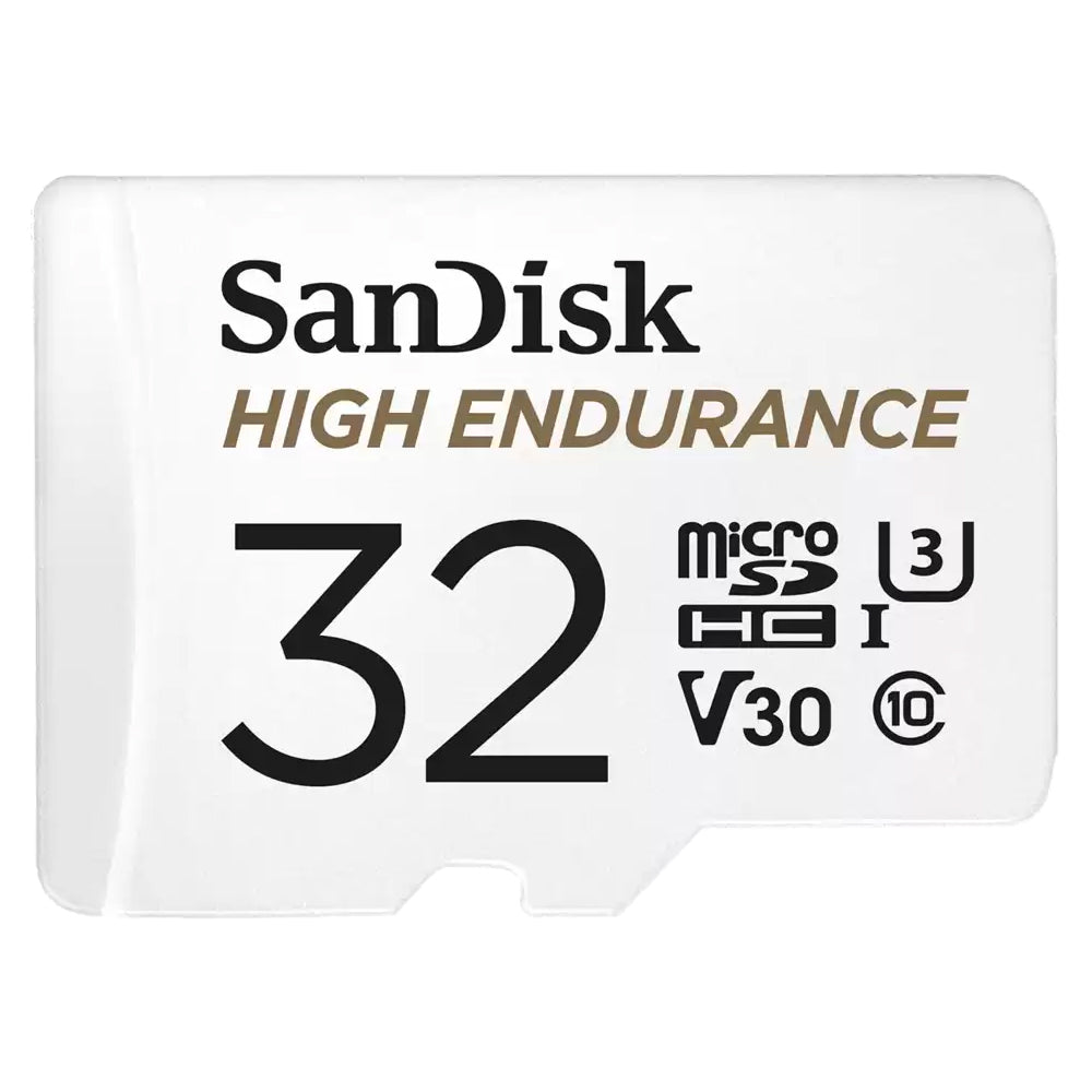 SanDisk High Endurance microSDHC-minnekort, 32GB, Klasse 10 / UHS-1 U3, med adapter SDSQQNR-032G-GN6IA
