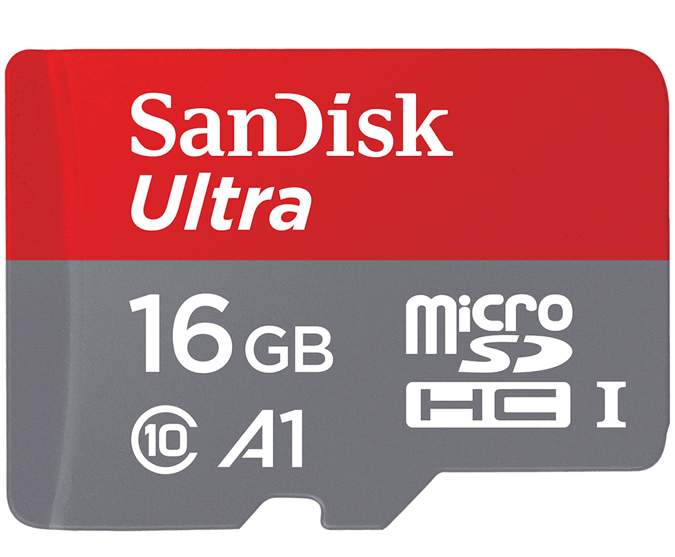 SanDisk Ultra Android A1 microSDHC-minnekort, 16 GB, Klasse 10 / UHS-1 U1 SDSQUAR-016G-GN6MN