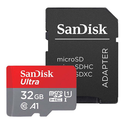 SanDisk Ultra Android A1 microSDHC-minnekort, 32GB, Klasse 10 / UHS-1 U1, med adapter SDSQUA4-032G-GN6MA