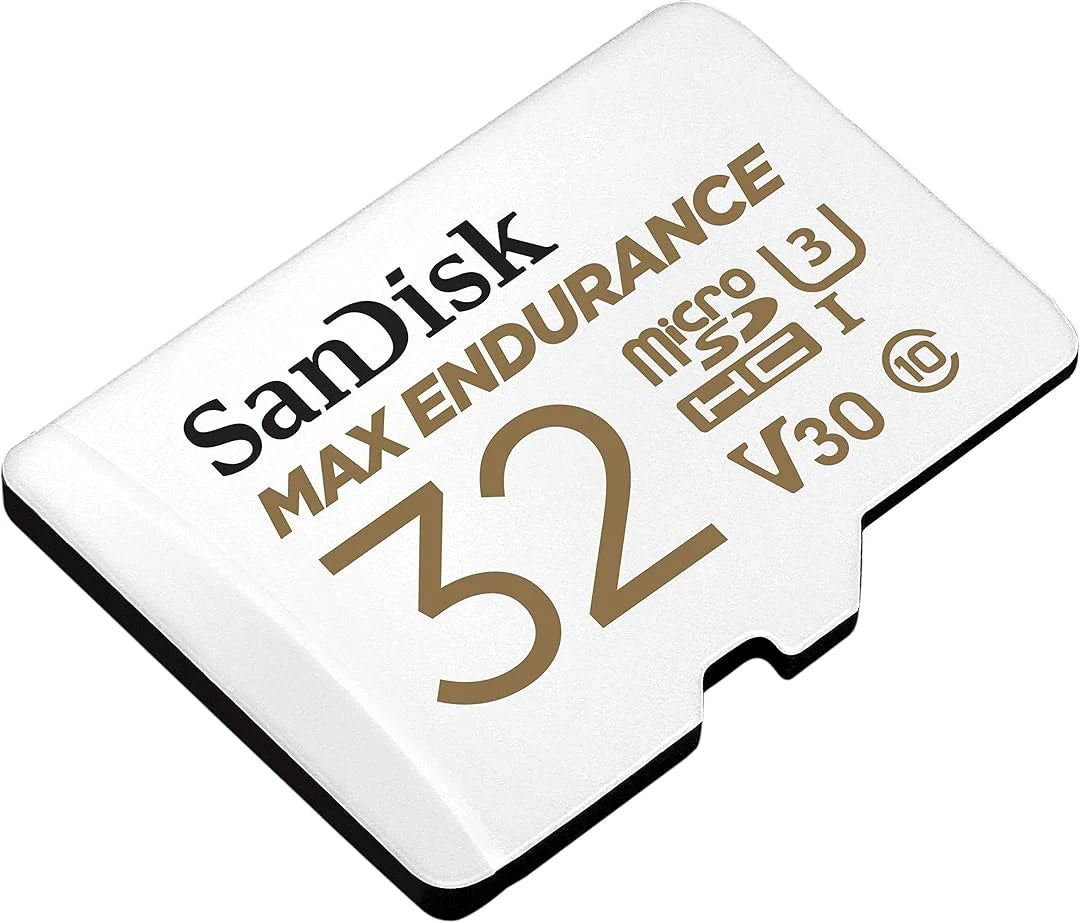 SanDisk MAX Endurance microSDHC-minnekort, 32GB, Klasse 10 / UHS-1 U3, med adapter SDSQQVR-032G-GN6IA