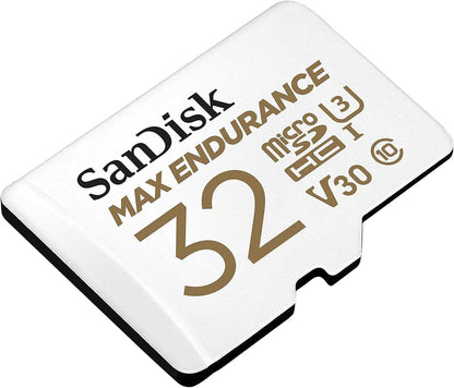 SanDisk MAX Endurance microSDHC-minnekort, 32GB, Klasse 10 / UHS-1 U3, med adapter SDSQQVR-032G-GN6IA