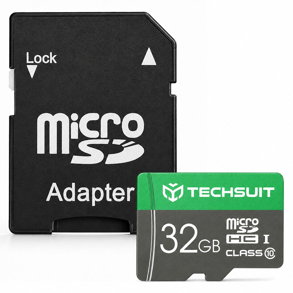 Techsuit THCM11 microSDHC-minnekort, 32 GB, klasse 10, med adapter
