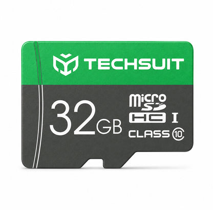 Techsuit THCM11 microSDHC-minnekort, 32 GB, klasse 10, med adapter