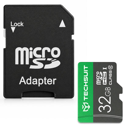 Techsuit THCM11 microSDHC-minnekort, 32 GB, klasse 10, med adapter