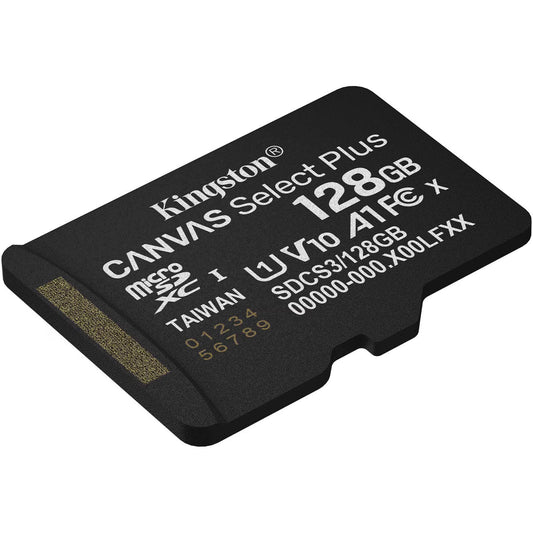 Kingston Canvas Select Plus Android A1 microSDXC-minnekort, 128GB, Klasse 10 / UHS-1 U1 SDCS3/128GBSP