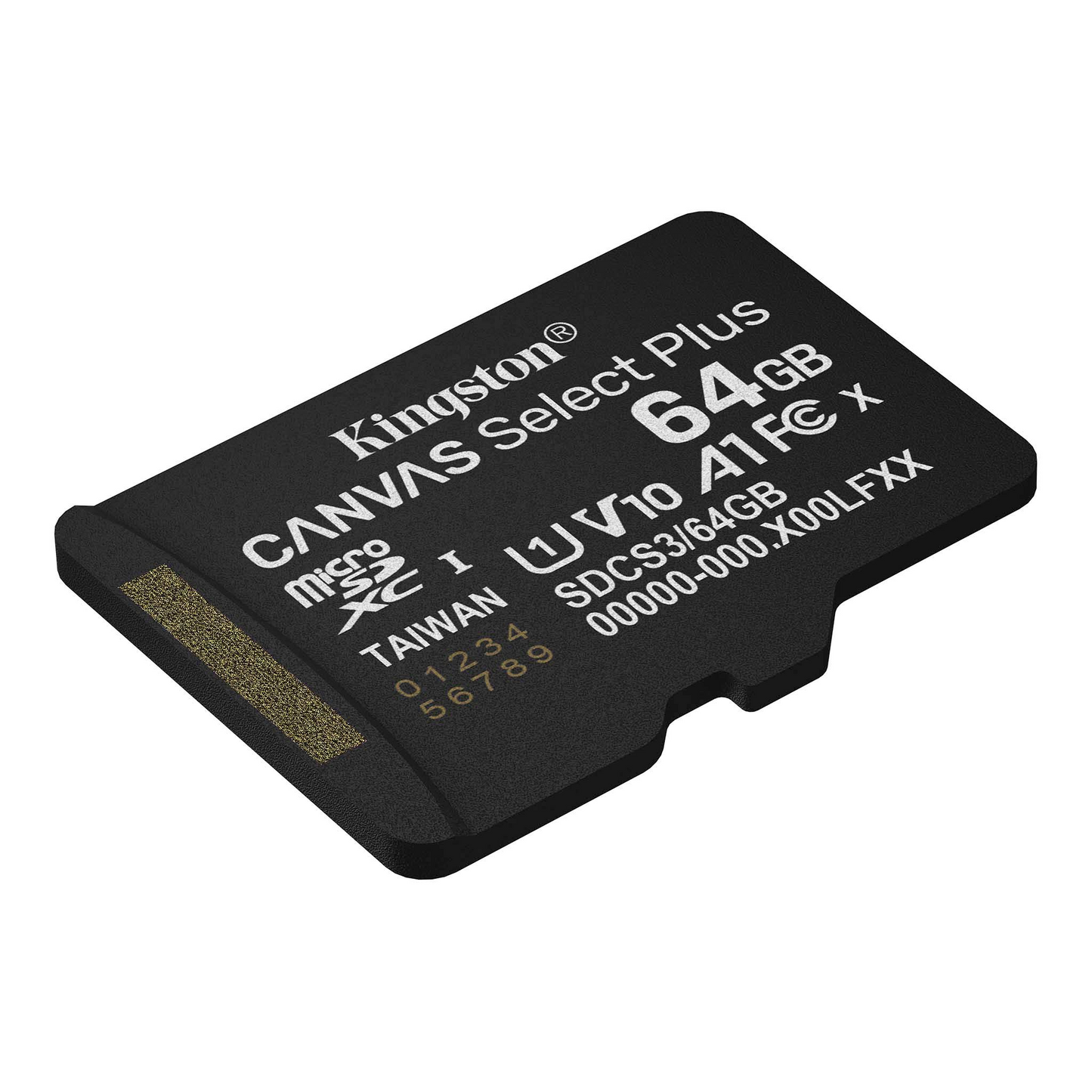 Kingston Canvas Select Plus Android A1 microSDXC minnekort, 64GB, Klasse 10 / UHS-1 U1 SDCS3/64GBSP