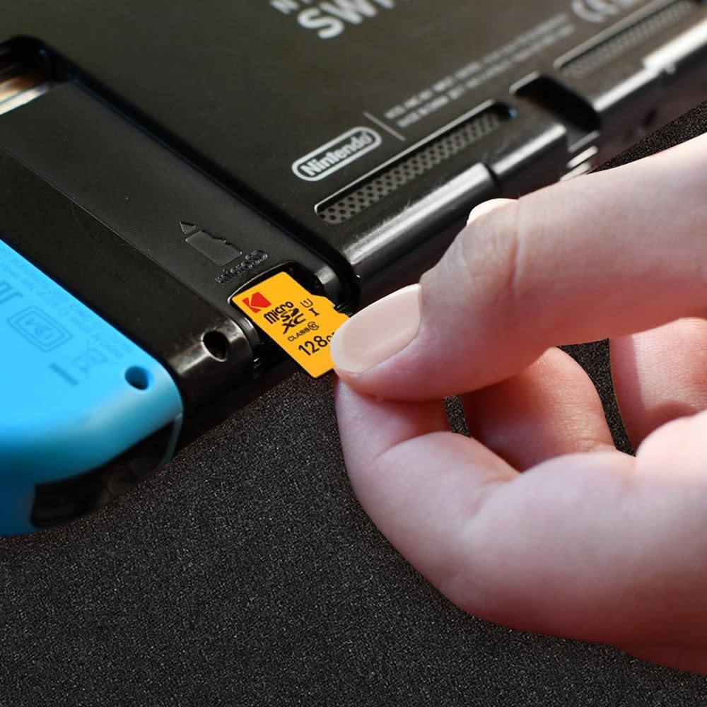 Minnekort microSDXC Kodak Premium Performance, 128Gb, Klasse 10 / UHS-1 U1, Med Adapter EKMSDM128GXC10K