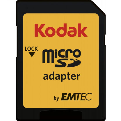 Kodak microSDXC Minnekort, 64Gb, Klasse 10 / UHS-1 U1, Med Adapter EKMSDM64GXC10K