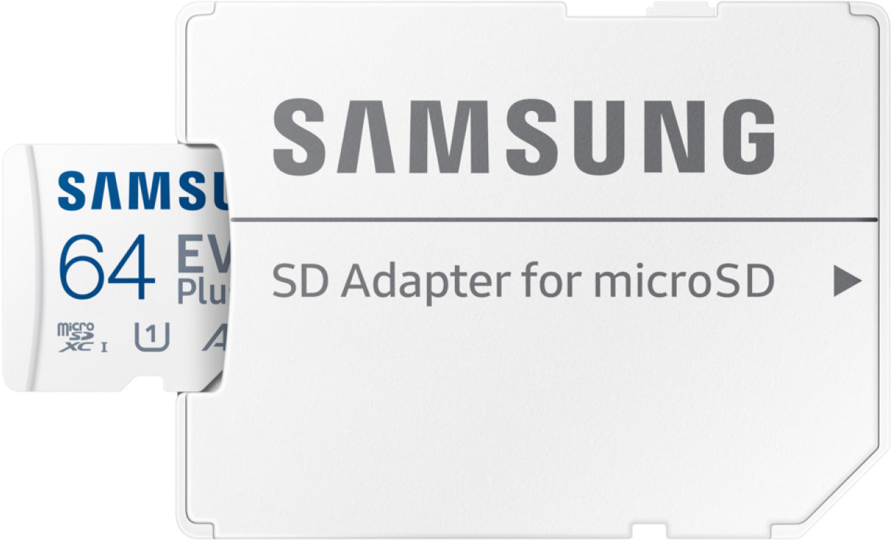 Minnekort microSDXC Samsung Evo Plus, 64Gb, Klasse 10 / UHS-1 U1, Med Adapter MB-MC64SA/EU