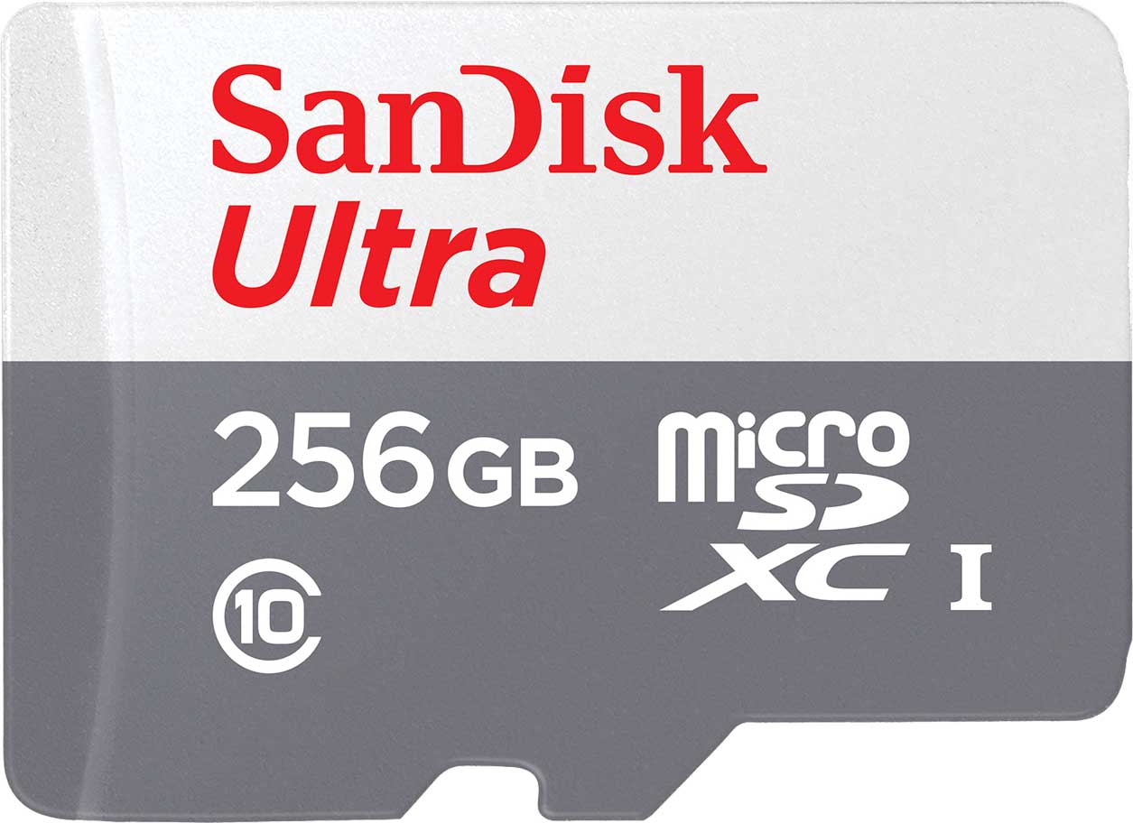 SanDisk Ultra microSDXC minnekort, 256Gb, Klasse 10 SDSQUNR-256G-GN3MN
