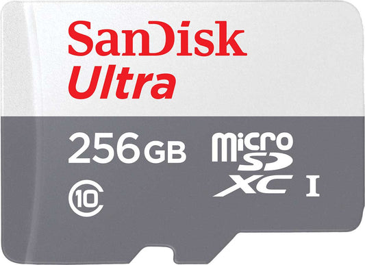 SanDisk Ultra microSDXC minnekort, 256Gb, Klasse 10 SDSQUNR-256G-GN3MN